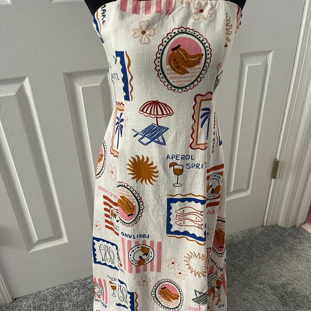 Ladies Strapless tie-back Maxi Dress by Paper Heart - size S